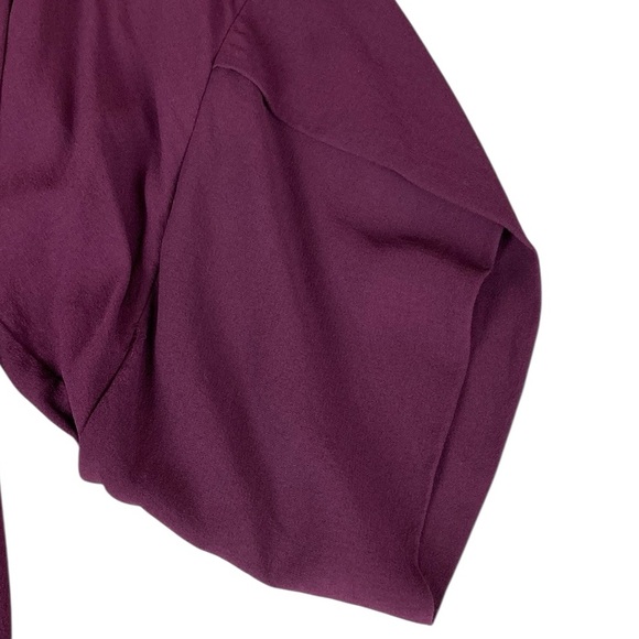 Eileen Fisher Plum Silk Shift Dress - Picture 5 of 11